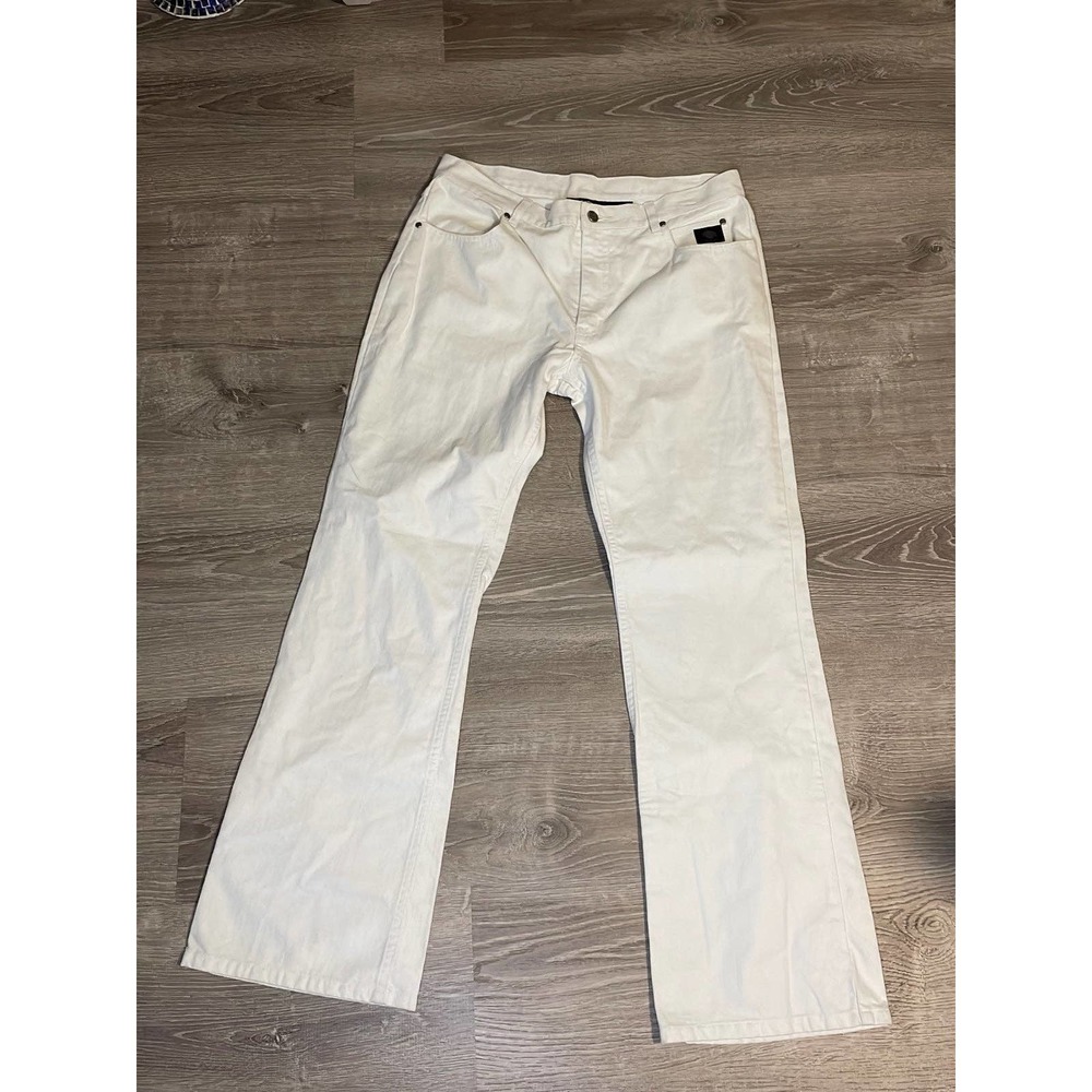 Womens Harleydavidson sexy flare white jeans size 31